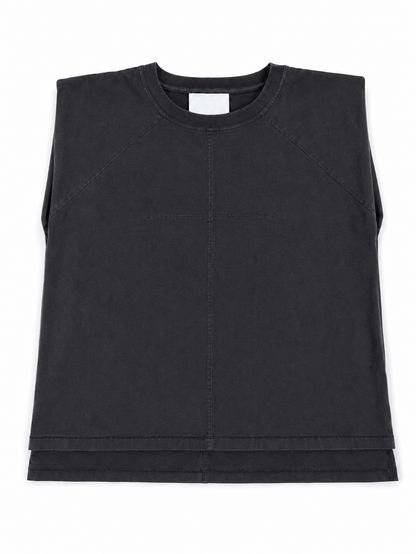 FRANKIE MUSCLE TEE - BLACK