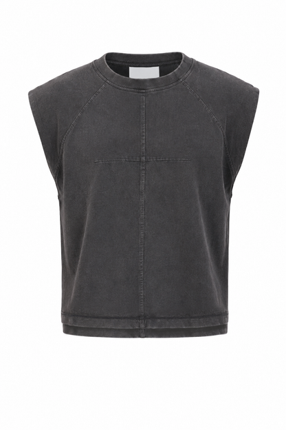 FRANKIE MUSCLE TEE - BLACK