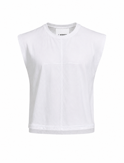 FRANKIE MUSCLE TEE - WHITE