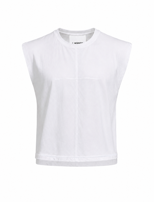 FRANKIE MUSCLE TEE - WHITE
