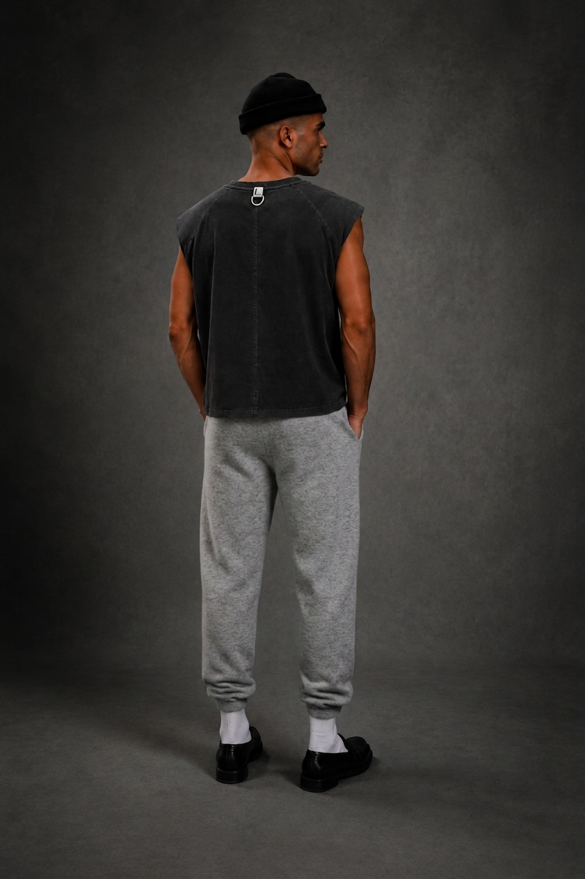 FRANKIE MUSCLE TEE - BLACK