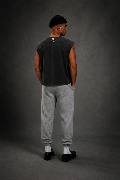 FRANKIE MUSCLE TEE - BLACK