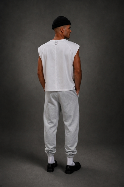 FRANKIE MUSCLE TEE - WHITE